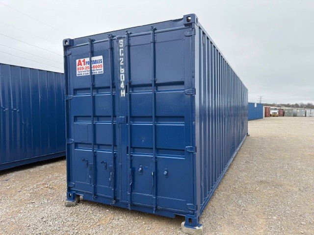1 | A1 Portables Construction site storage container delivered to location